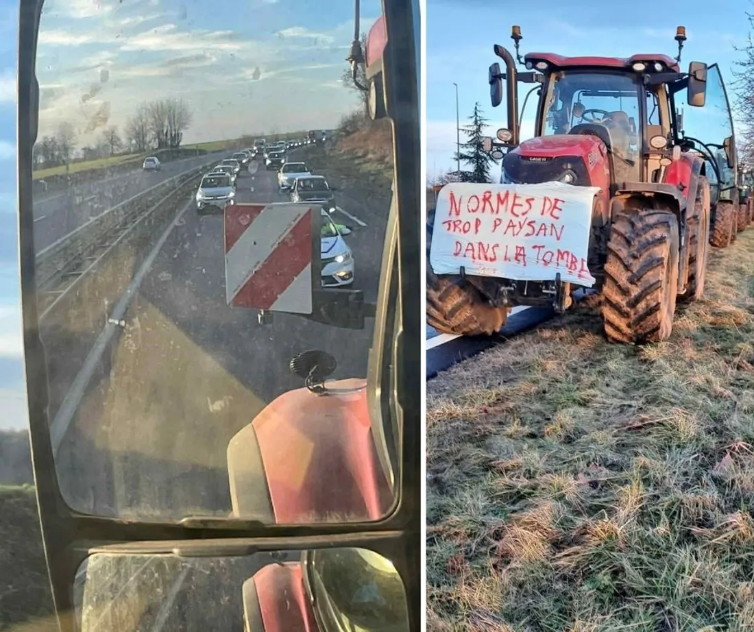 Les agriculteurs se mobilisent à l'appel de la FDSEA et des Jeunes Agriculteurs