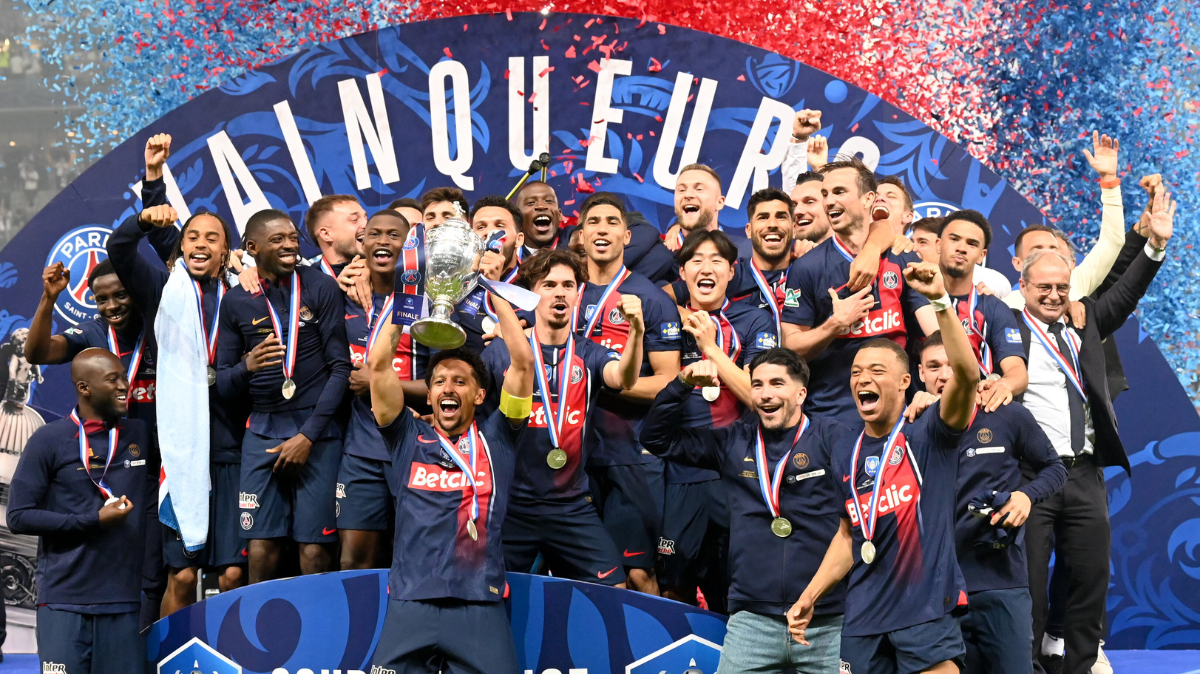 Football Coupe de France Le PSG bat Lyon et remporte le trophée