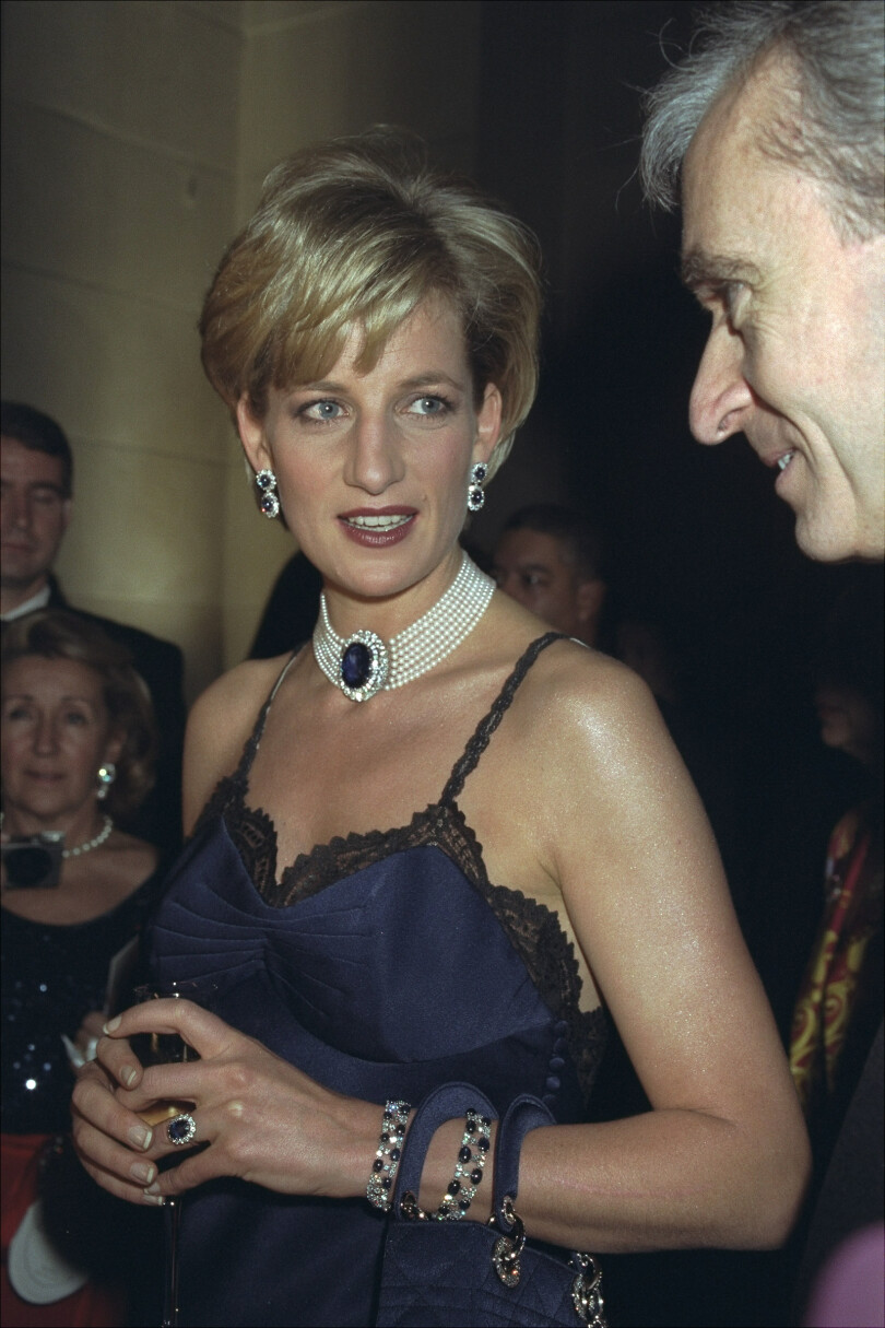 Lady Diana au MET Gala de New York, en décembre 1996.