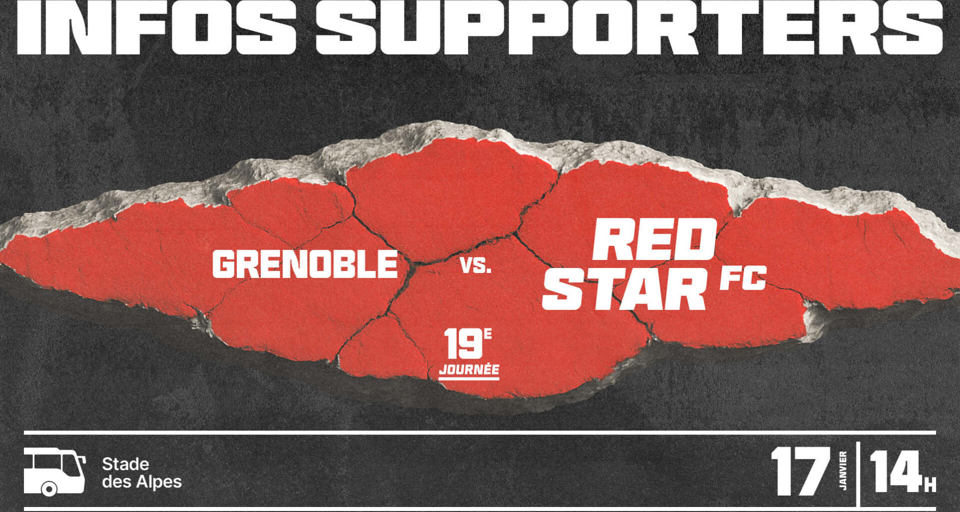 INFORMATIONS SUPPORTERS : GRENOBLE / RED STAR FC
