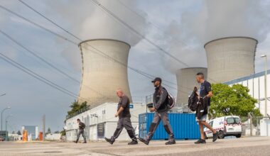 Vue de la centrale nucléaire du Bugey, le 24 juillet 2023.