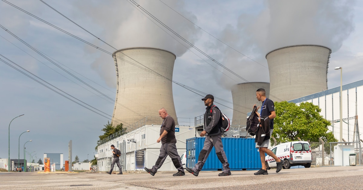 Vue de la centrale nucléaire du Bugey, le 24 juillet 2023.