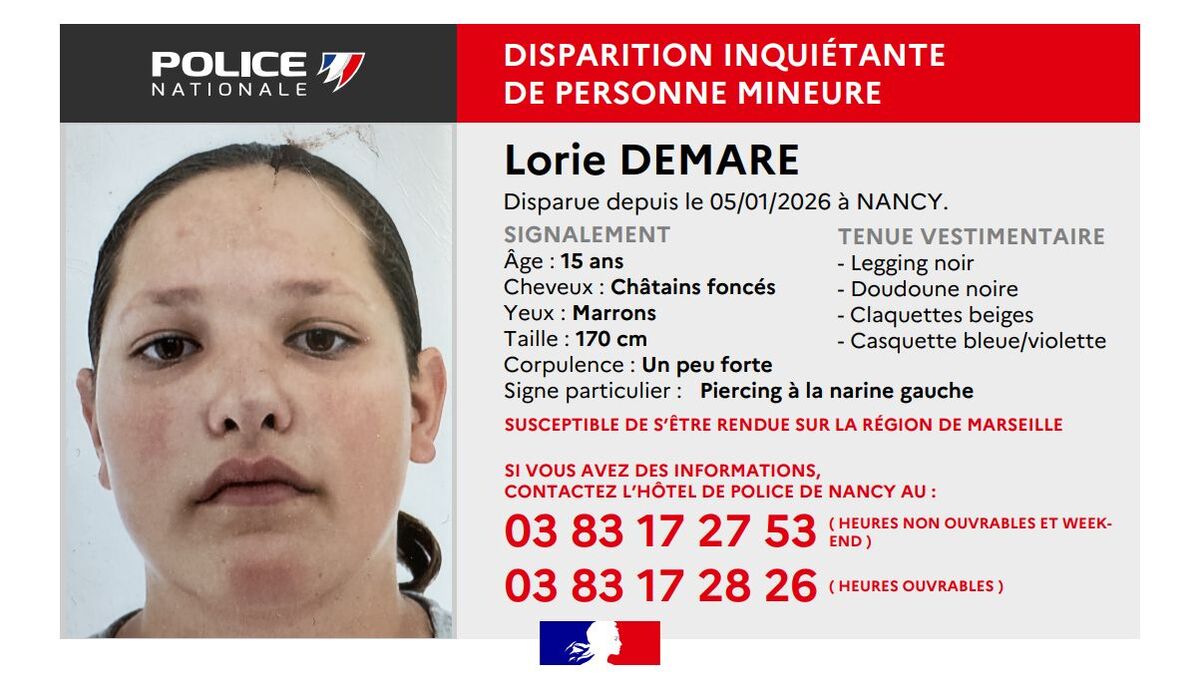 Partie dormir chez une amie, une adolescente de 15 ans disparaît à Nancy, un appel à témoins lancé