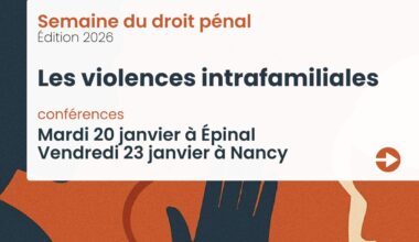 Conférences dans le cadre de la semaine du droit pénal - Factuel