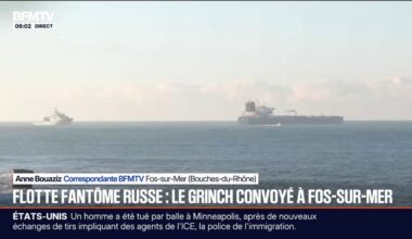 Le pétrolier "Grinch", soupçonné d'appartenir à la flotte fantôme russe a été escorté jusqu'à Marseille