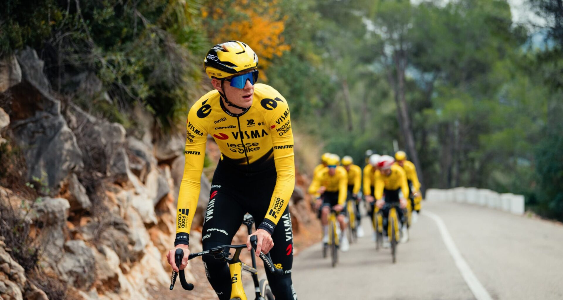 Louis Barré sous le maillot Team Visma