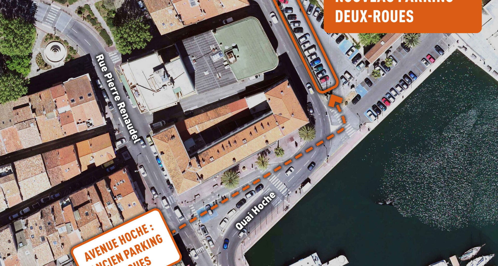 Déplacement du parking 2 roues avenue Hoche – La Seyne-sur-Mer