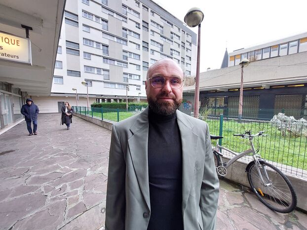 Colombes, le 10 janvier. Leader de LFI sur la ville, syndicaliste à la CGT, Jordan Robichon a intégré la liste du maire sortant écologiste Patrick Chaimovitch.