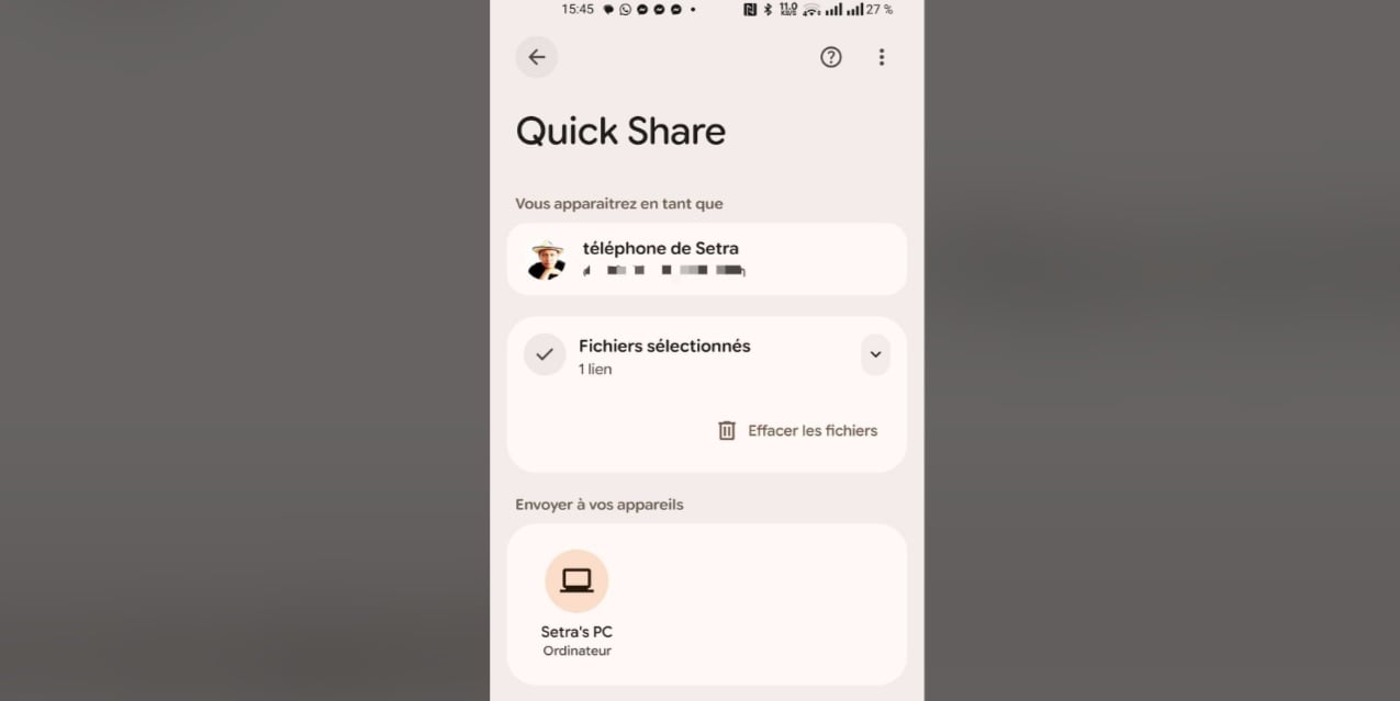 Quick Share Send Windows