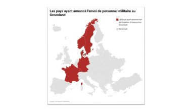 Face aux menaces de Trump à l'encontre du Groenland, la France, l'Allemagne, la Suède et la Norvège ont annoncé l'envoi de personnel militaire sur l'île
