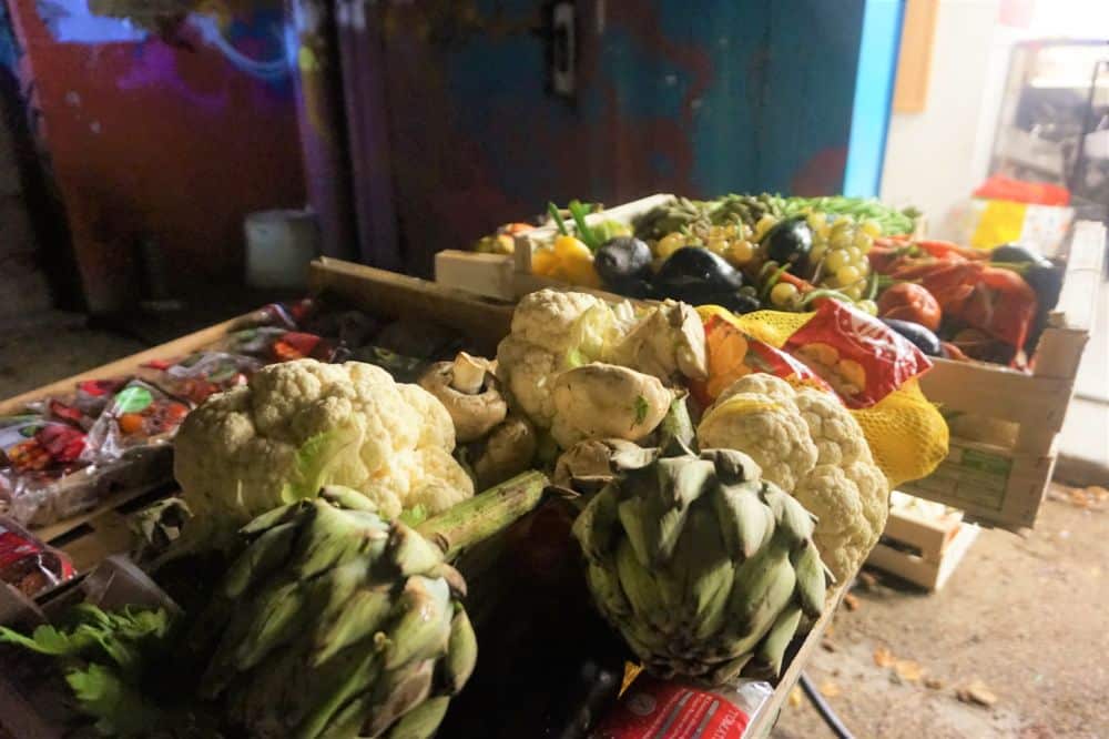 Une partie des fruits et légumes de la récolte © Simon Marseille - Place Gre'net