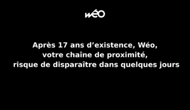 Wéo risque de disparaître dans quelques jours - 12/01/2026