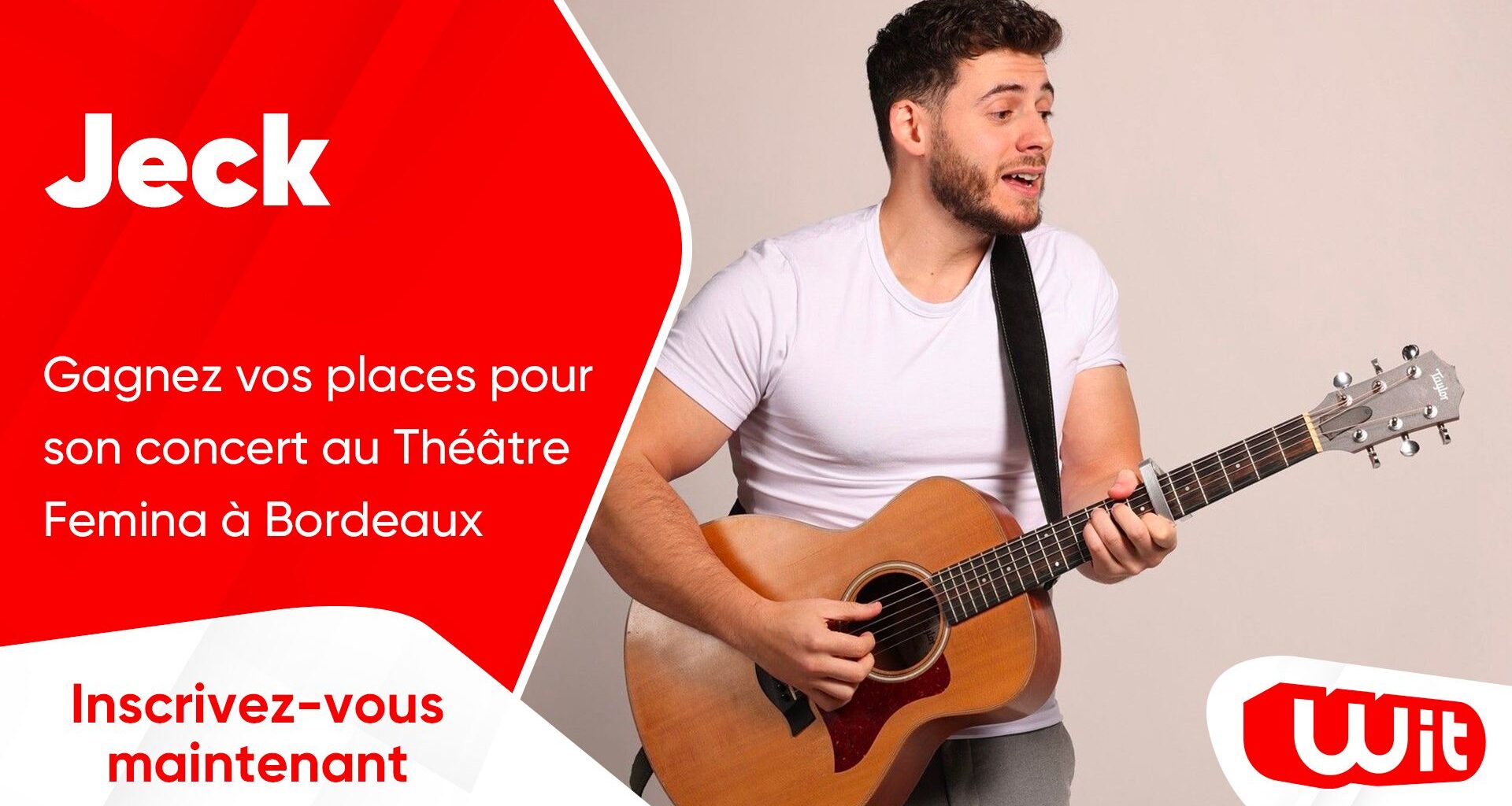 Jeck : gagnez vos places pour son concert au Théâtre Femina à Bordeaux