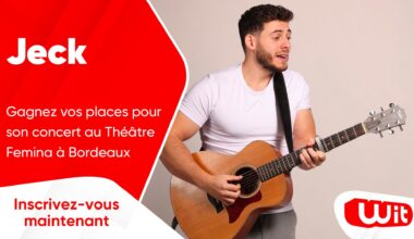 Jeck : gagnez vos places pour son concert au Théâtre Femina à Bordeaux
