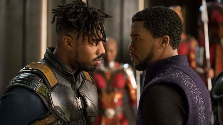 Le duel au sommet dans « Black Panther » entre Michael B. Jordan et Chadwick Boseman.