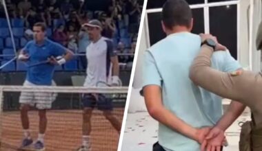 deux joueurs arrêtés après un match pour gestes racistes vers le public et insultes à un ramasseur de balles