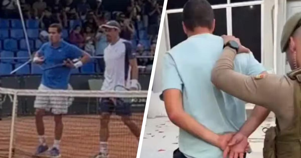 deux joueurs arrêtés après un match pour gestes racistes vers le public et insultes à un ramasseur de balles