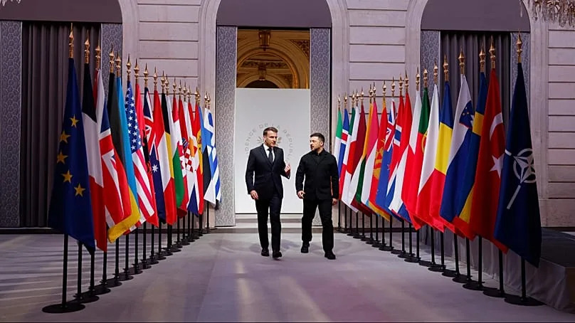 Emmanuel Macron a reçu Volodymyr Zelensky.