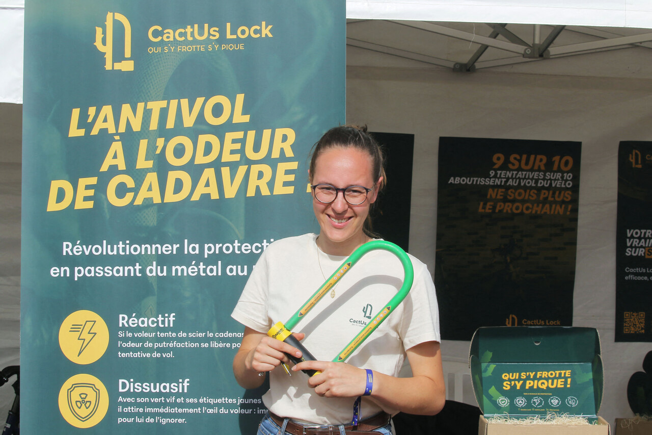 Cette Lyonnaise va présenter son concept insolite d'antivol qui sent le cadavre sur M6