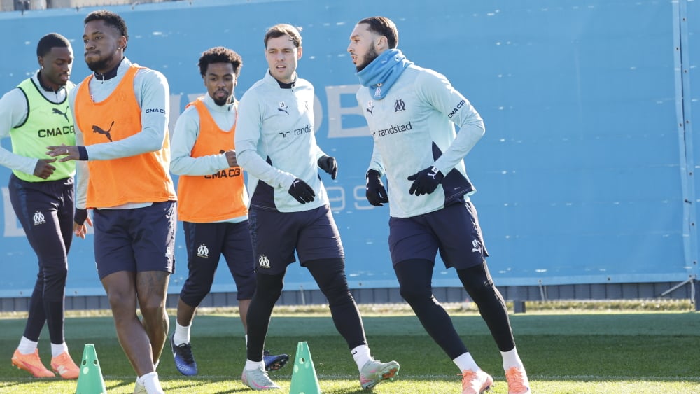 OM-Nantes Un groupe presque au complet avant OM-Nantes