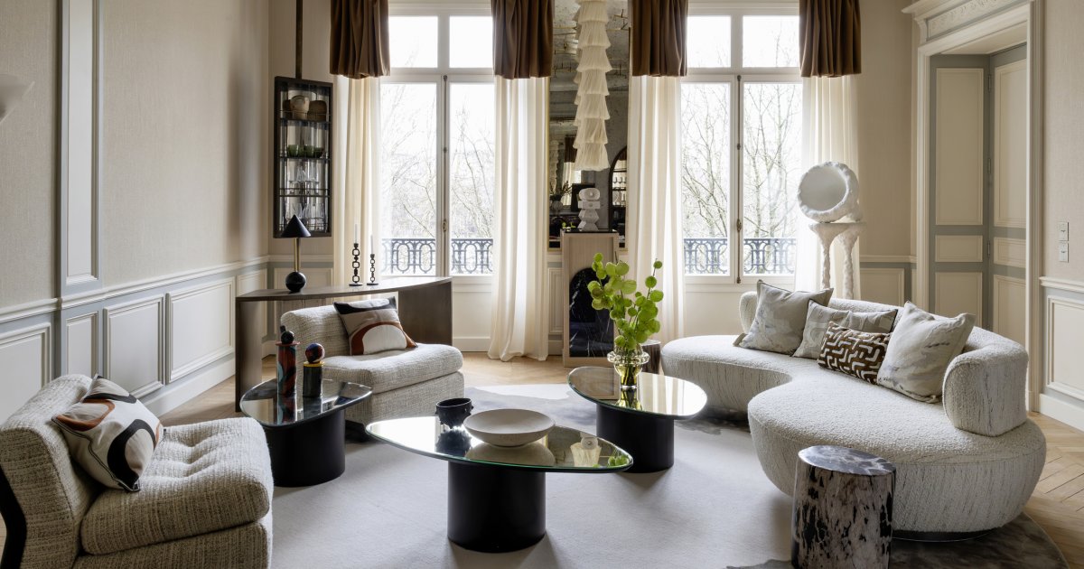 Ce sublime appartement haussmannien revisite l’art de vivre à la française