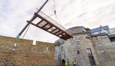 Portes mordelaises : la dernière passerelle est posée | ICI RENNES MÉTROPOLE Actualités