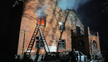 Les images des frappes russes sur l’Ukraine qui ont fait au moins quatre morts et 24 blessés