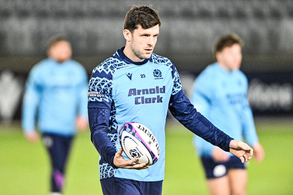 Blair Kinghorn lors d'un entraînement de l'équipe d'Écosse