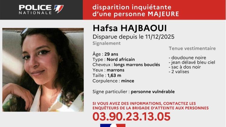 Hafsa Hajbaoui, 29 ans, portée disparue 