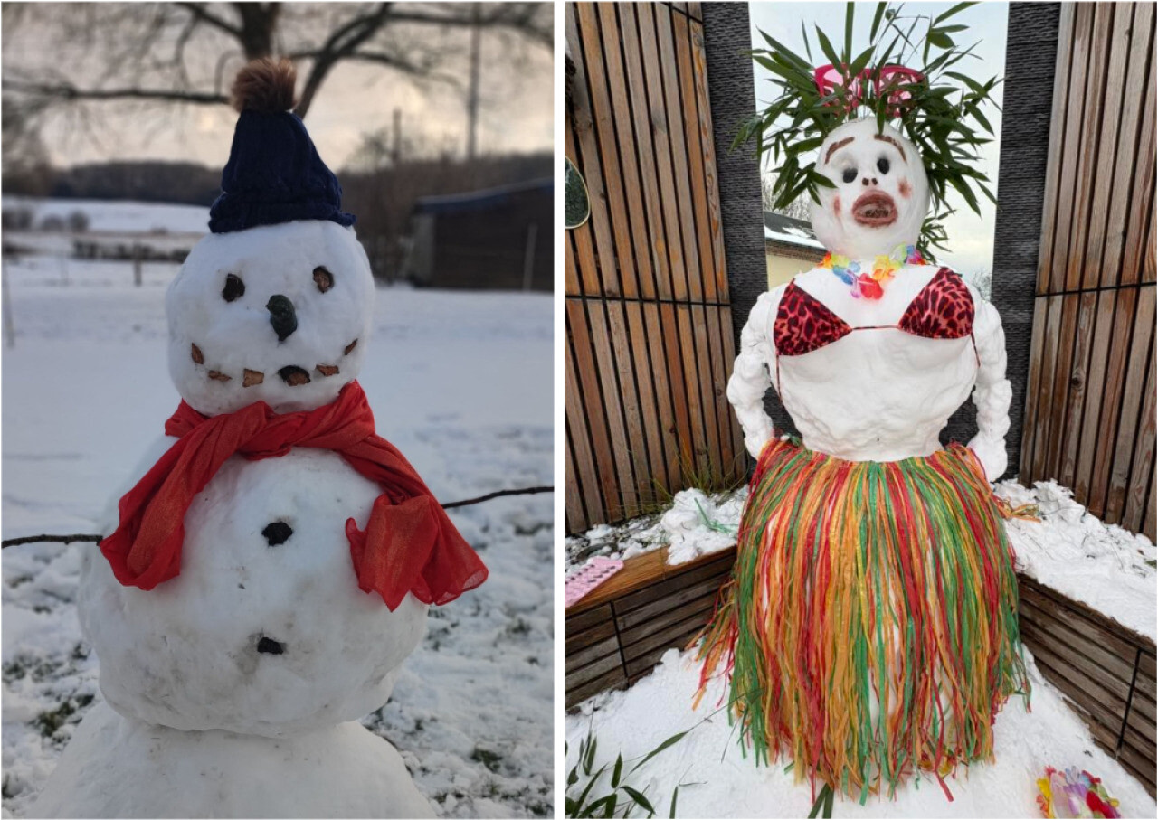 VIDEO. On vous partage les nombreux bonshommes de neige réalisés ces derniers jours en Seine-Maritime