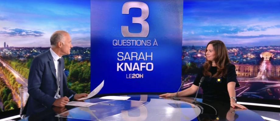 Audiences 20h45: Carton pour l’interview de la députée européenne Sarah Knafo, qui a annoncé sa candidature à la Mairie de Paris, avec 5,4 millions de téléspectateurs hier sur TF1