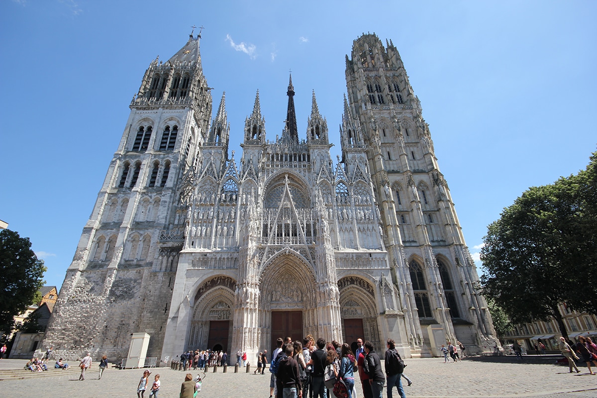 cathédrale de rouen en été