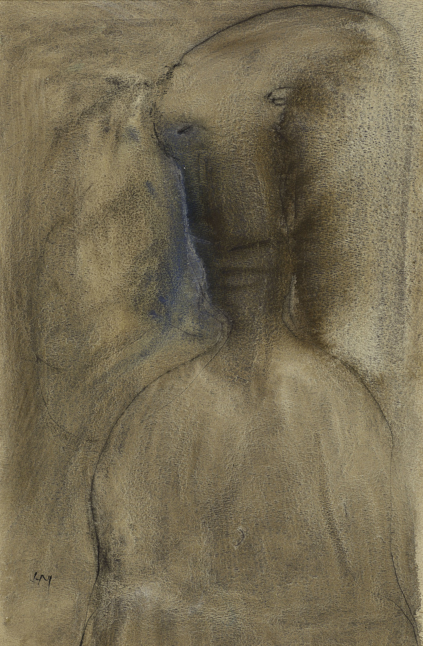 Henri Michaux, Personnage ton bistre, vers 1946-1948, encre, gouache et aquarelle sur papier, 50,8 x 32,7 cm. © Centre Pompidou, MNAM-CCI, Dist. GrandPalaisRmn / Bertrand Prévost.