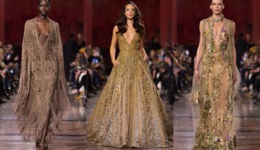 Deva Cassel ouvre le défilé Elie Saab et fait renaître le glamour des années 70