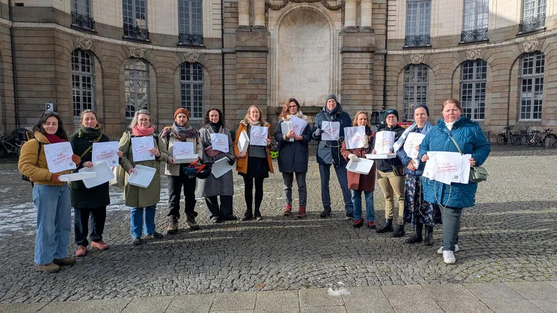 Le collectif de parents d'élèves Cantines sans plastique Rennes