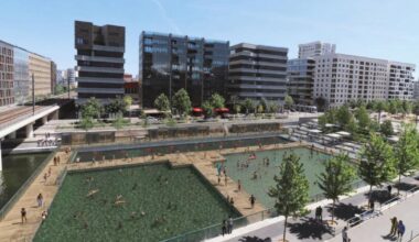 trois bassins surveillés pour la nouvelle piscine fluviale dans la Saône