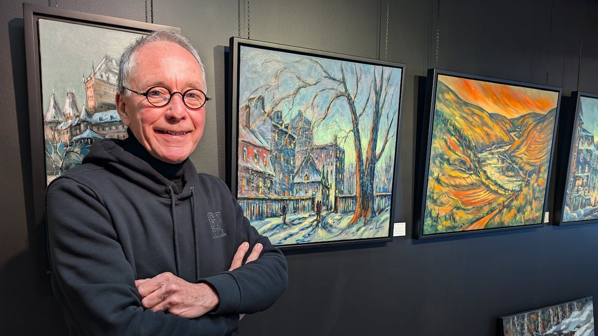 50 ans à peindre le Vieux-Québec: l’artiste Gérard Boulanger toujours passionné par son art