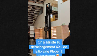 Vidéo. On a assisté au déménagement XXL de la librairie Kléber à Strasbourg : découvrez nos images