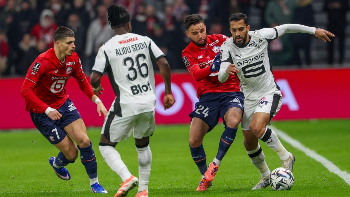 Rennes s’impose à Lille et se rapproche du podium