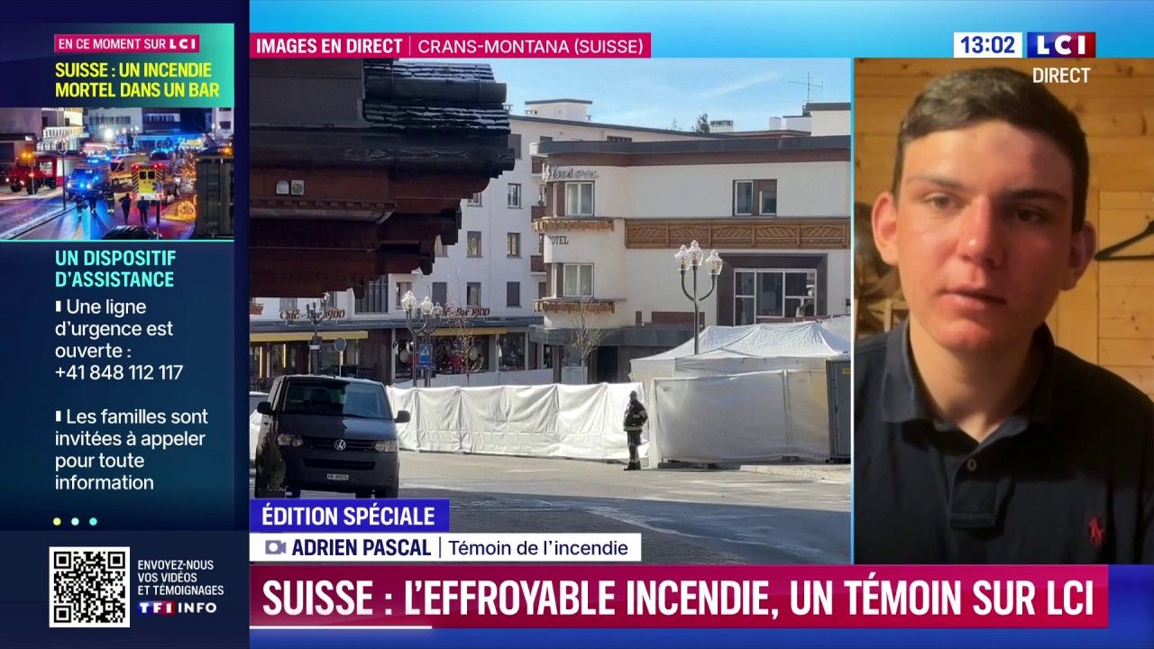Drame à Crans-Montana : "des gens affolés cassaient les vitres avec des chaises"