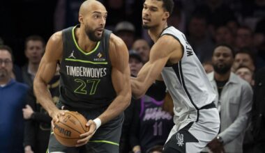 Les Minnesota Timberwolves et Rudy Gobert vainqueurs des San Antonio Spurs et de Victor Wembanyama en NBA - L'Équipe