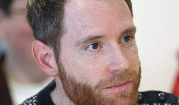 Edouard Steegmann, enseignant, militant syndical et illustrateur, 39 ans, Neudorf (socialiste). Photo Jean-Marc Loos