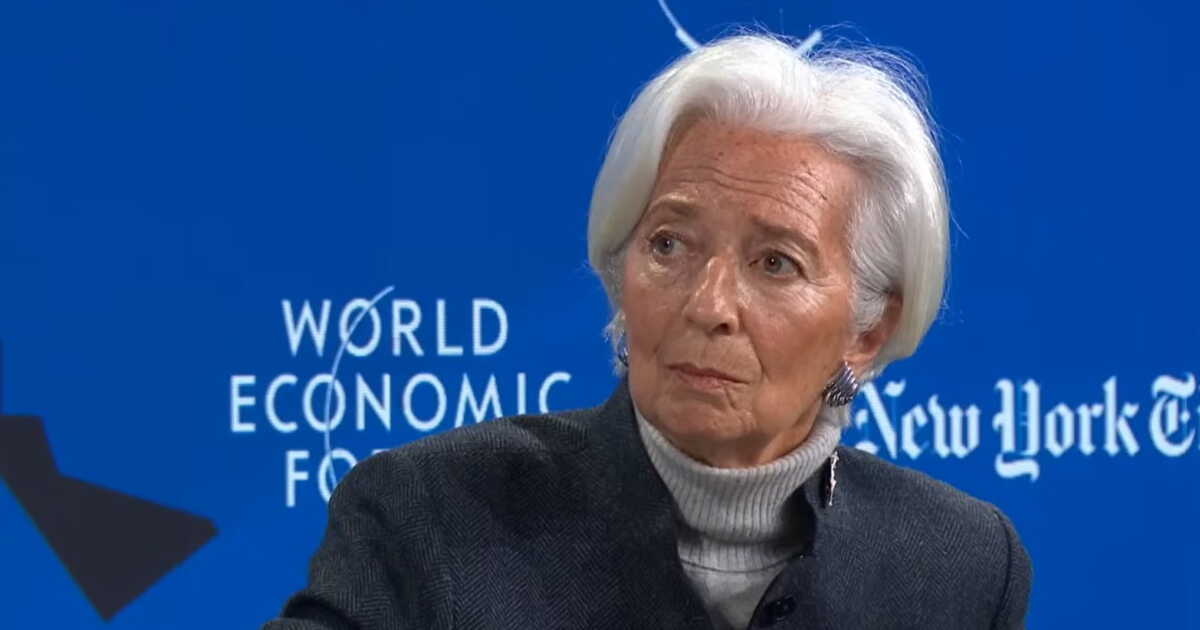 En clôture de Davos, Christine Lagarde (BCE) remercie «ceux qui critiquent l'Europe»