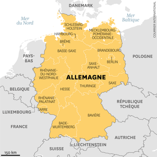 Les Länder allemands.