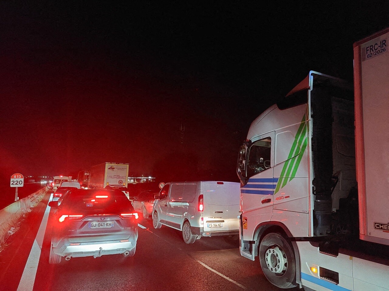 La circulation totalement interrompue sur l’autoroute A62 en direction de Bordeaux