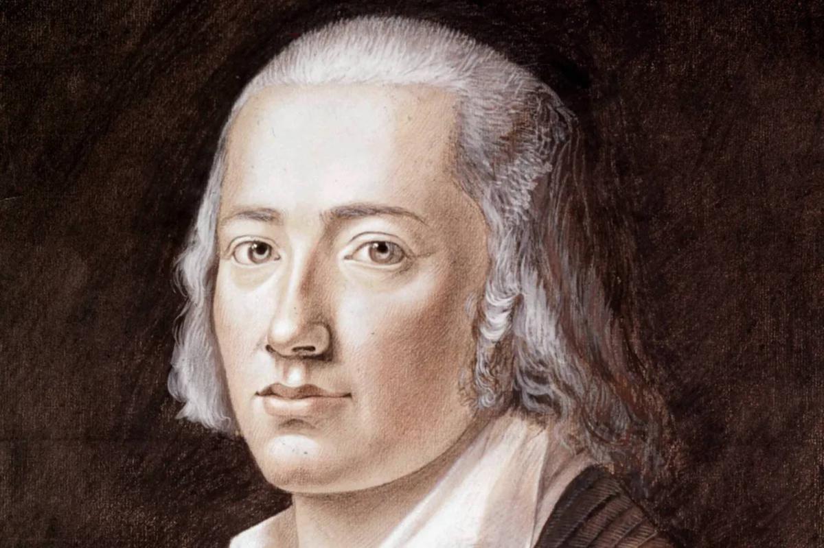 Friedrich Hölderlin en 1792, dix ans avant sa venue à Bordeaux.