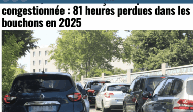 7ÈME VILLE DE FRANCE POUR LE TEMPS PERDU DANS LES BOUCHONS