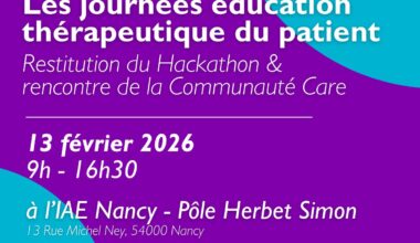 Les journées éducation thérapeutique du patient : Restitution du Hackathon et rencontre de la Communauté Care - Factuel