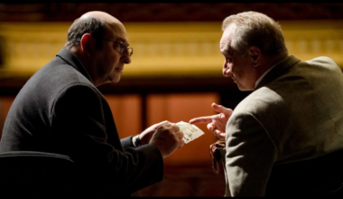 Les acteurs Kad Merad et Benoît Poelvoorde dans une scène du film Fausse Note.