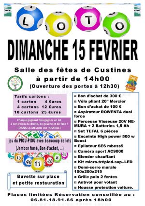 Illustration Loto pour Baptiste